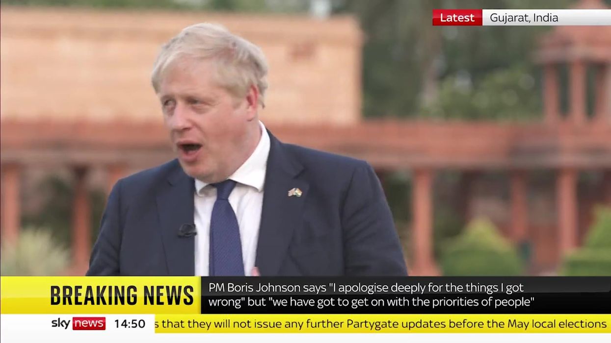Channel 4 reporter skewers Boris Johnson with one Partygate zinger
