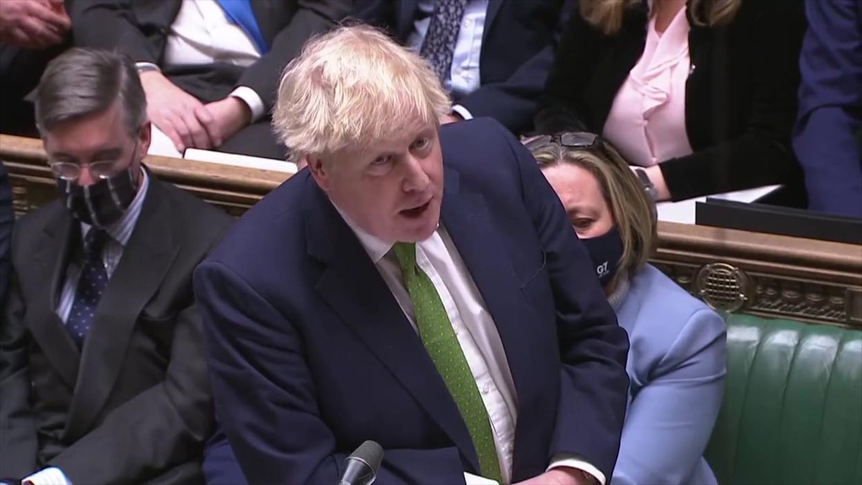 This two second clip from PMQs tells you a lot about Boris Johnson