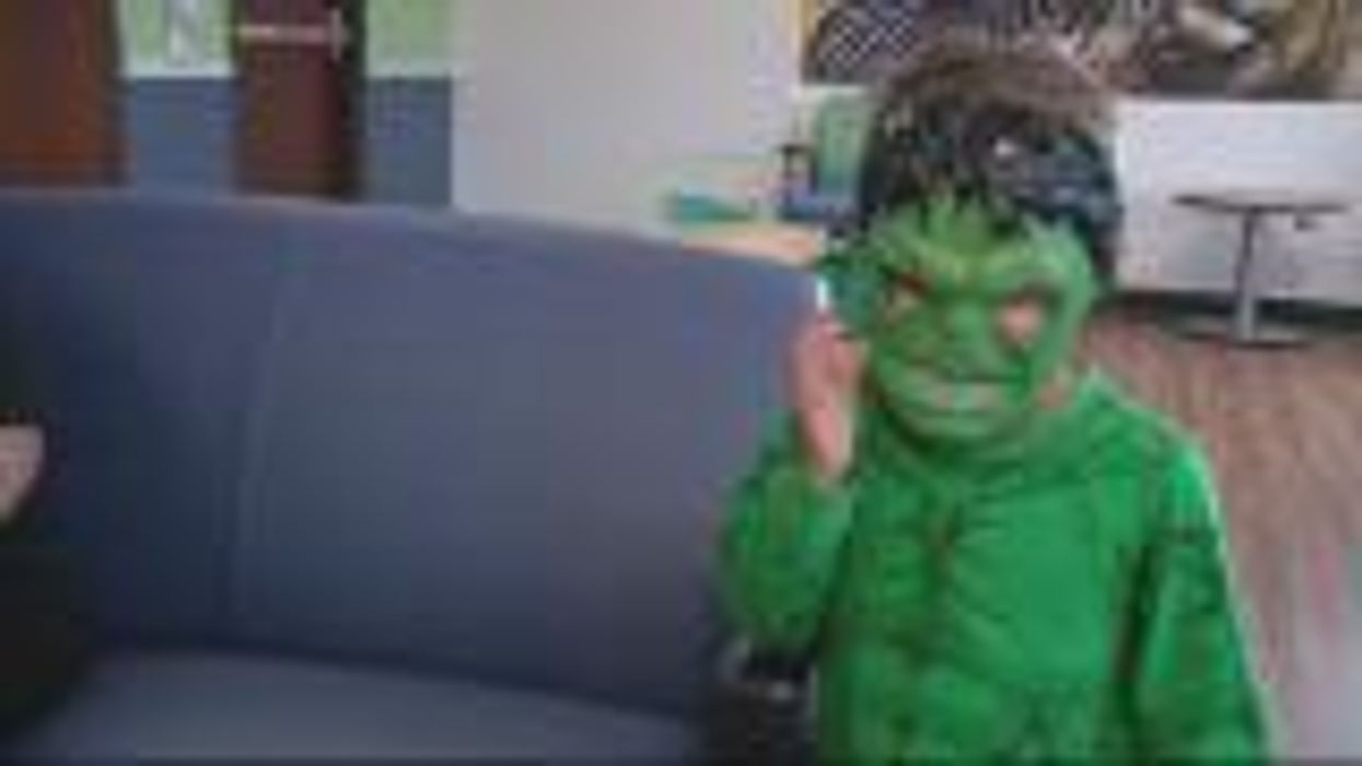 Boy transforms into superhero to overcome fear of hospital