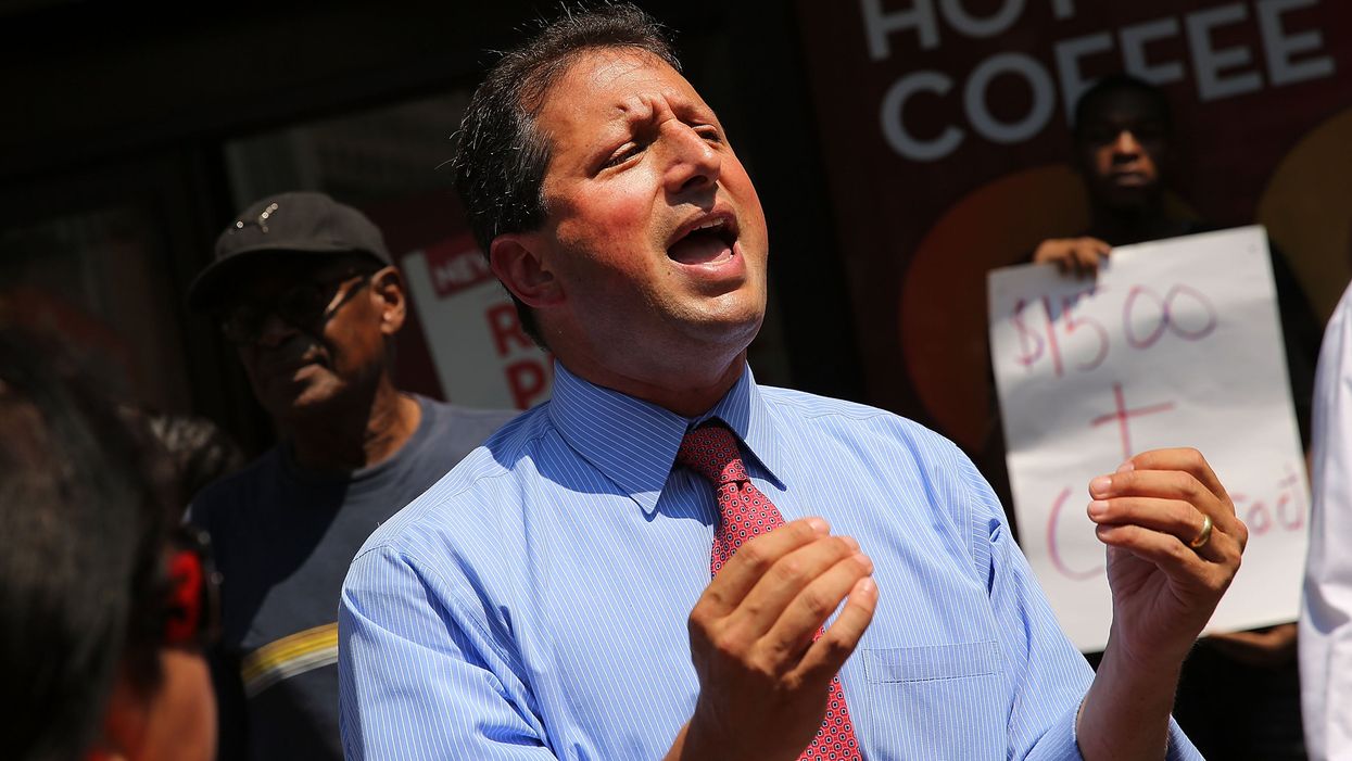 <p>Brad Lander has had been caught eight times in five years by speed cameras that he campaigned for</p>