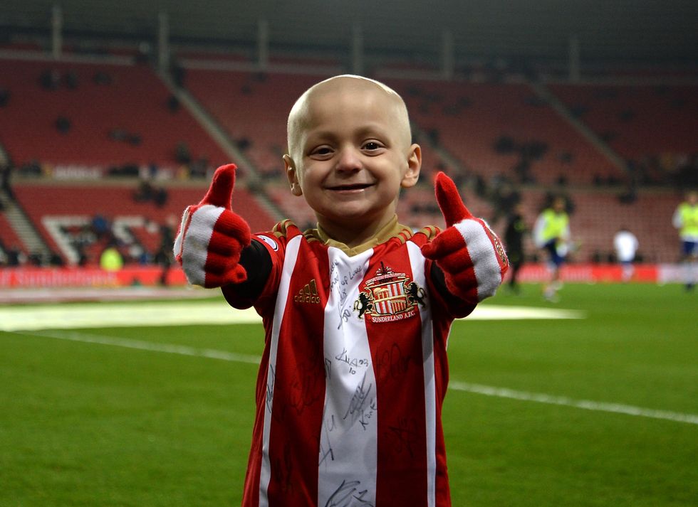 Bradley Lowery at a Sunderland game