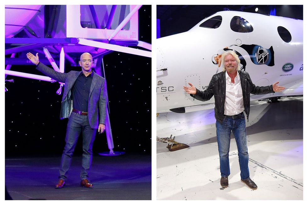 <p>Branson departed Earth on Sunday, July 11 \u2014 while fellow billionaire and space enthusiast Jeff Bezos is due to take off today</p>