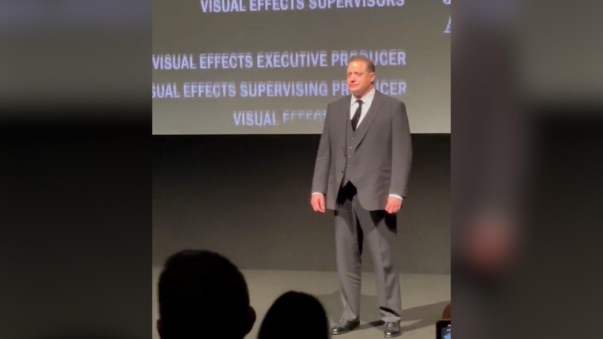 Brendan Fraser in tears again as The Whale receives another standing