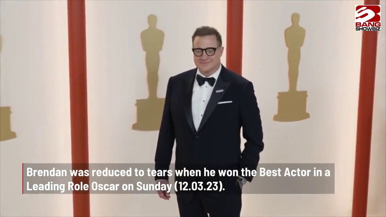 The Rock and Brendan Fraser reunite in heartwarming moment at the Oscars