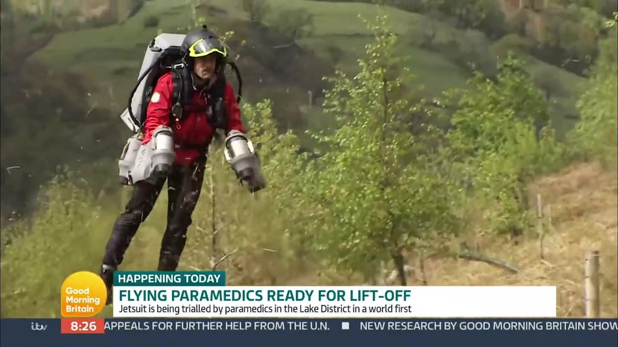 British air ambulances are trialling jet packs to get them to emergencies quicker
