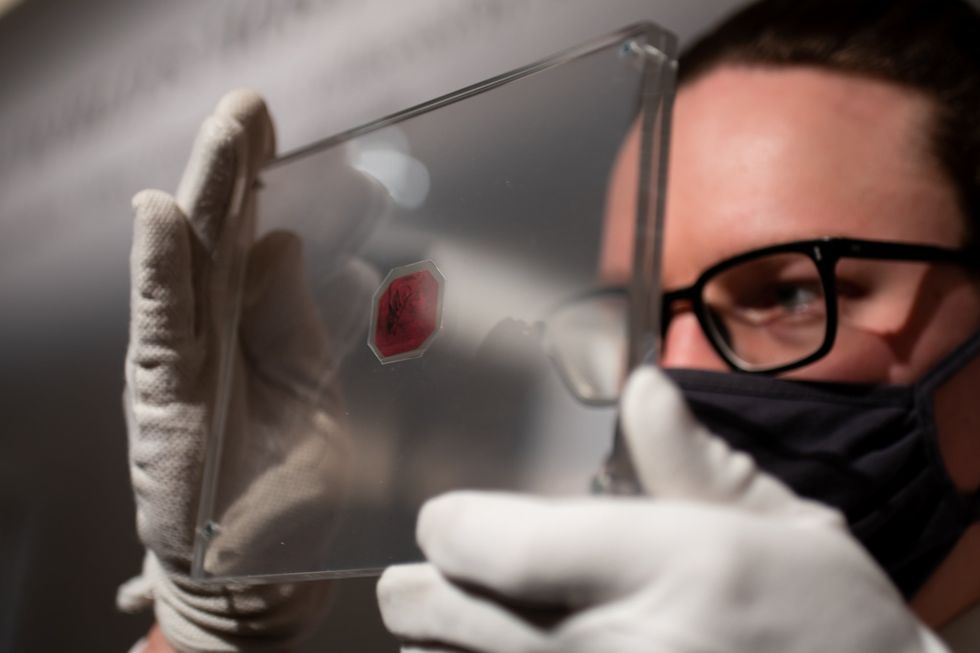 British Guiana One-Cent Magenta stamp