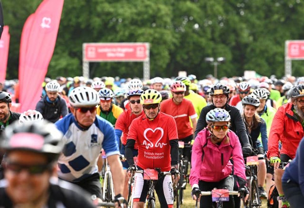 Sadiq Khan joins 14,000 people on fundraising bike ride from The Big City to Brighton
