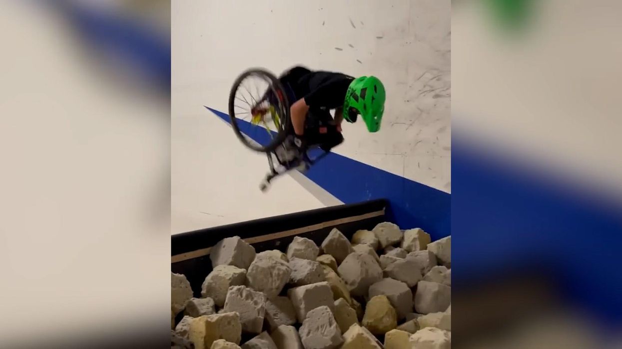 Boy, 12, becomes first person to do a backflip in wheelchair in the UK