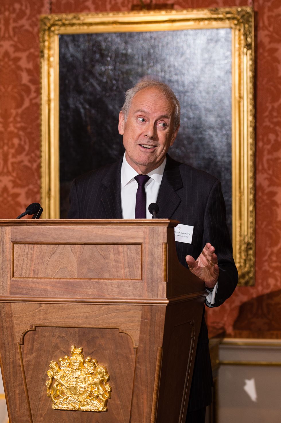 Not-so-funny bone: Giles Brandreth praises ‘ace’ NHS staff after breaking arm