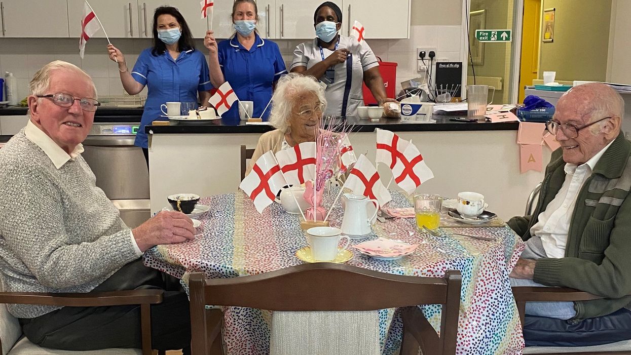 Bupa’s Elmstead care home – residents get ready for the Euros 2