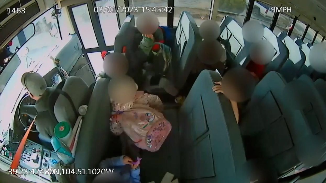 Bus driver faces child abuse charges after slamming on brakes to 'teach kids a lesson'