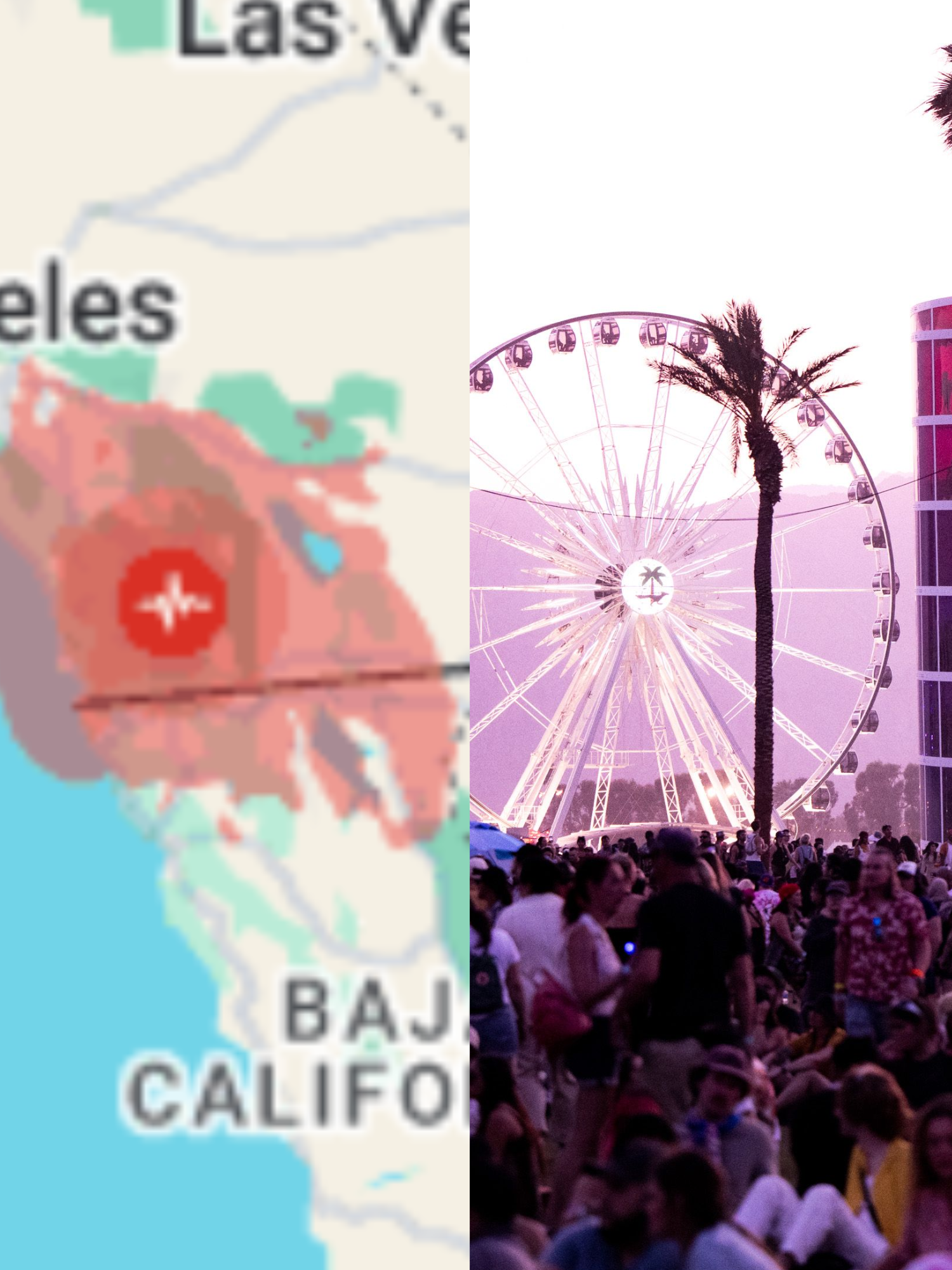 California Earthquake rocks Coachella - and the influencer crowd reacted