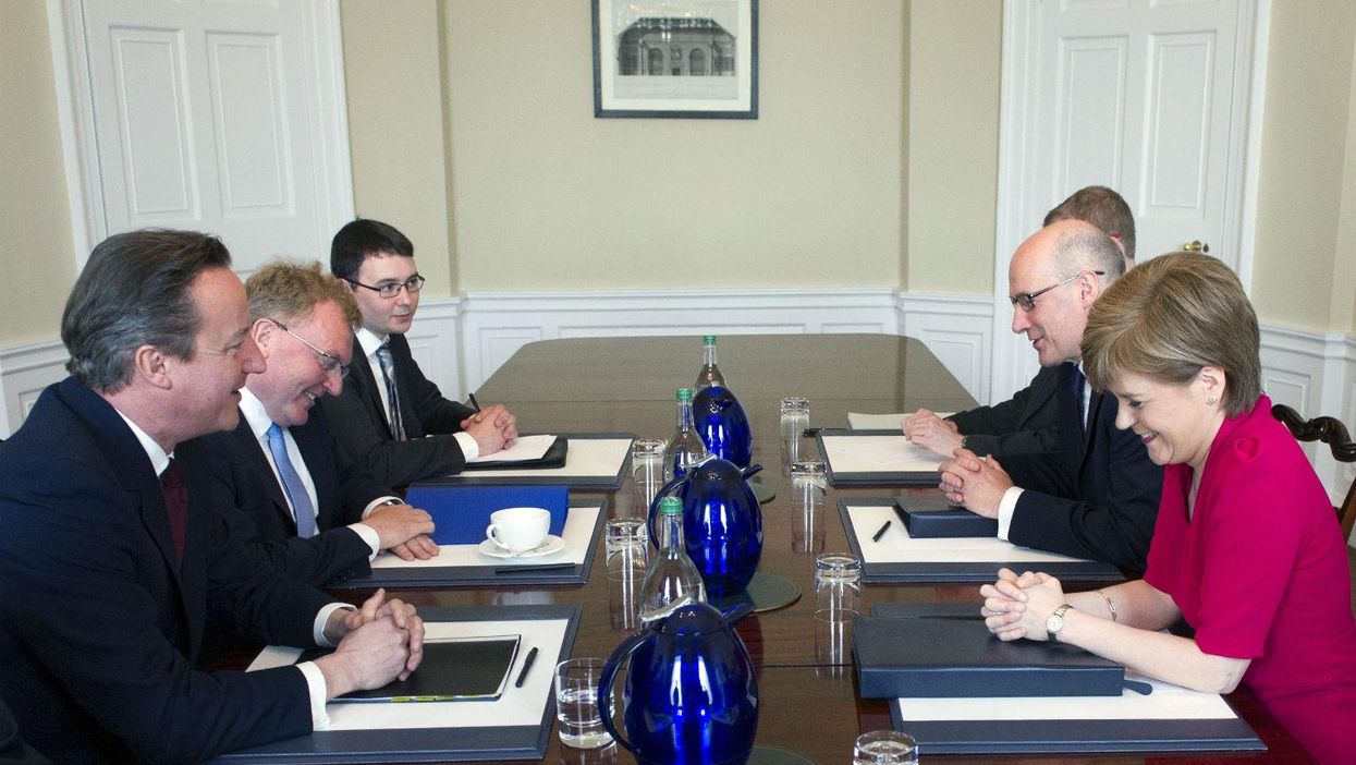 Cameron and Sturgeon held talks in Edinburgh on Friday - their first since the SNP won 56 seats in parliament