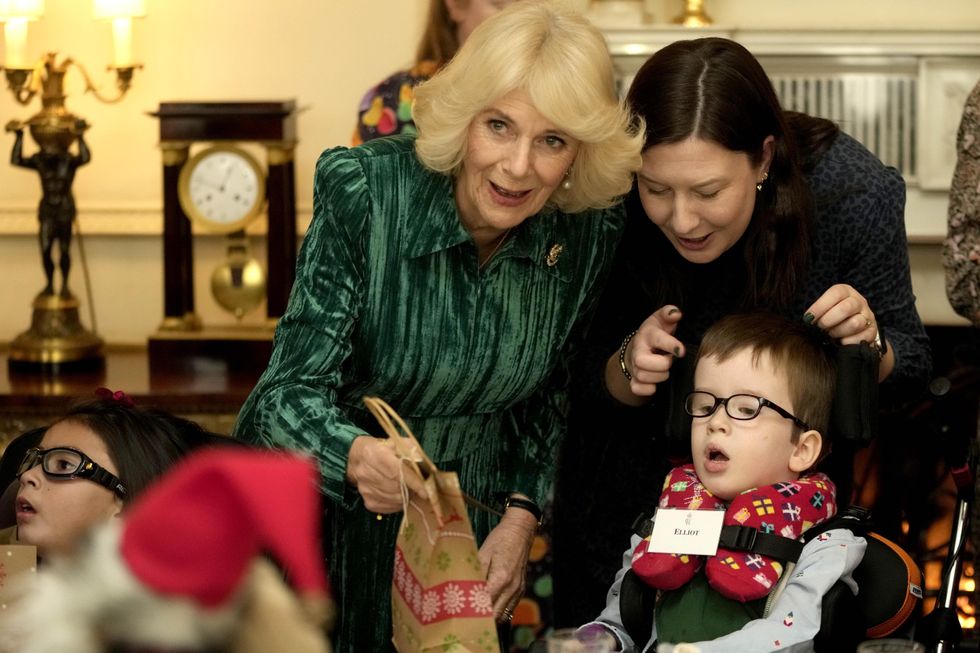 Queen hosts Clarence House Christmas party for poorly children