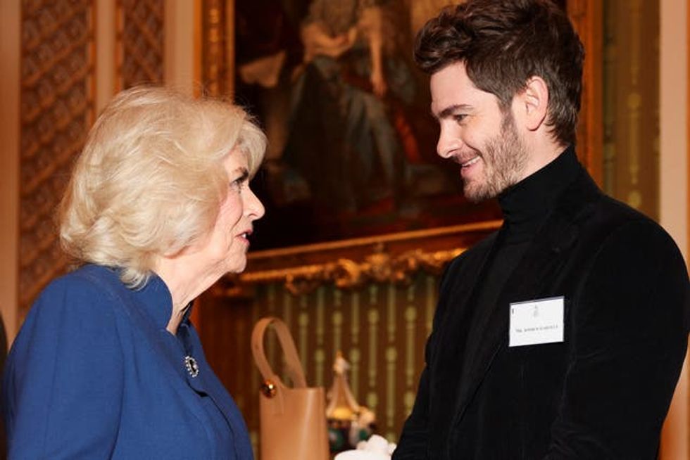 Camilla with Andrew Garfield
