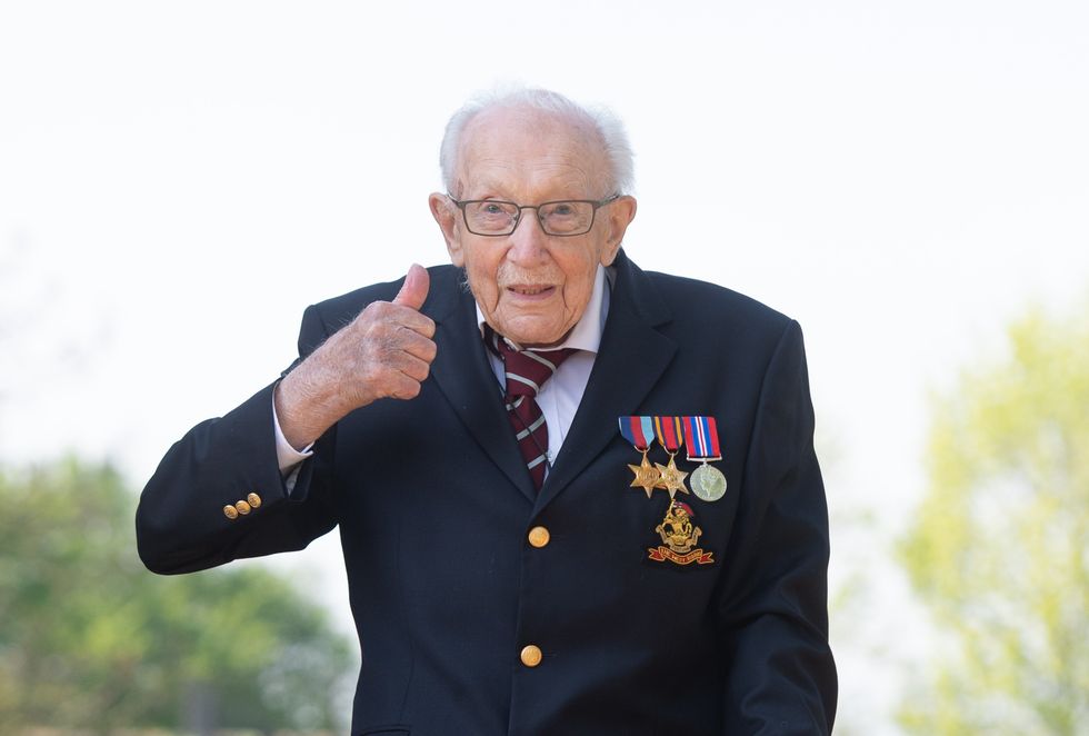 Captain Sir Tom Moore (Joe Giddens/PA)
