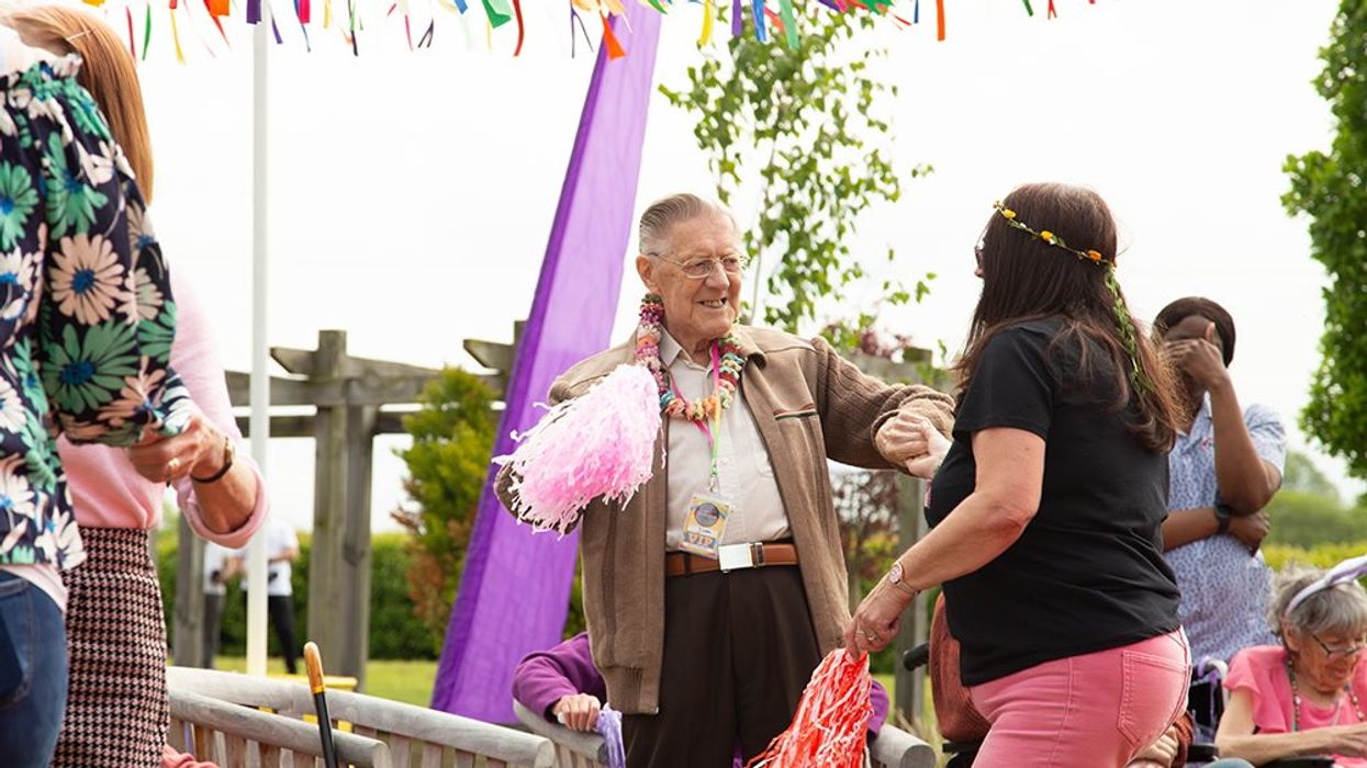 Care home hosts own Glastonbury so 'festival-loving' elderly residents can relive youth