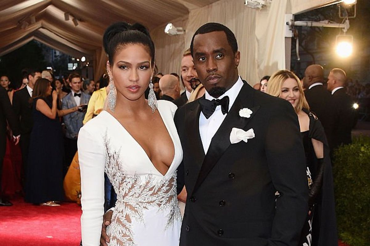 Cassie Ventura (left) and Sean Combs attend the "China: Through The Looking Glass" Costume Institute Benefit Gala at the Metropolitan Museum of Art on May 4, 2015 in New York City