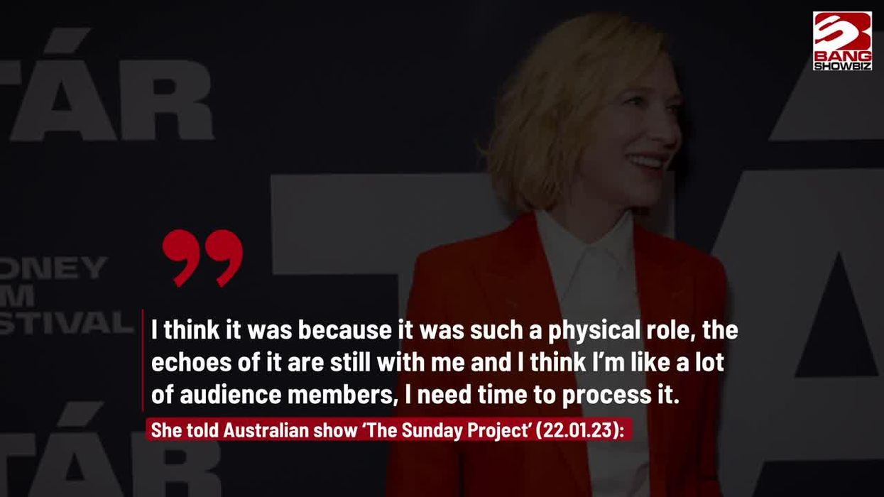 Why did Cate Blanchett's face 'freeze' for 15 seconds in interview?