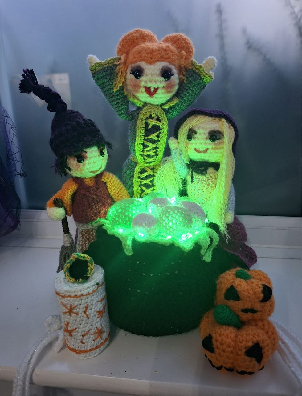 Cauldron which is glowing