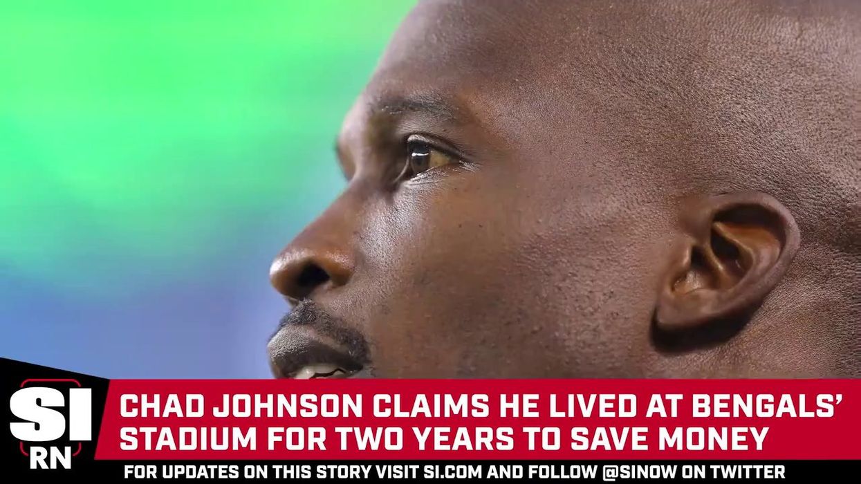 Former NFL star Chad Johnson saved money by living in his team's stadium