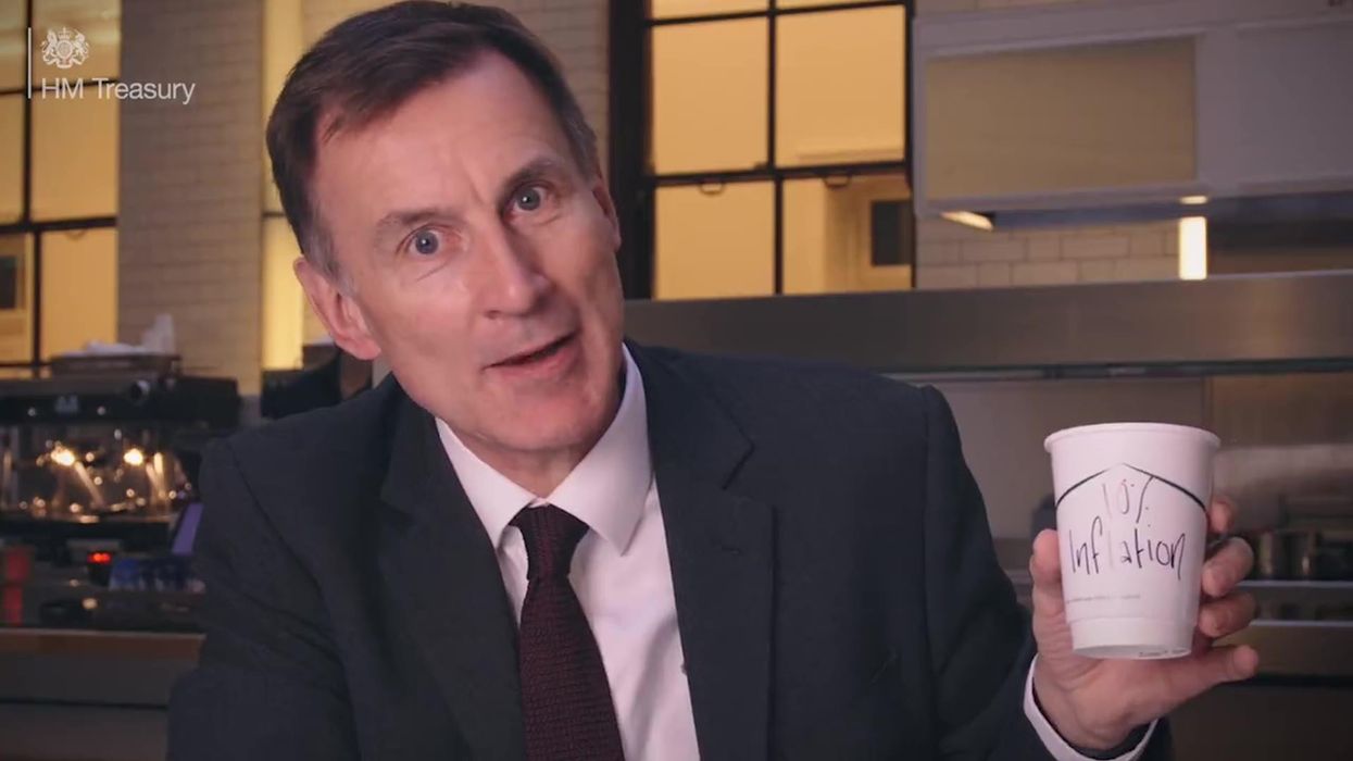 Jeremy Hunt's new Mr Bean-style inflation skit is hilariously awkward