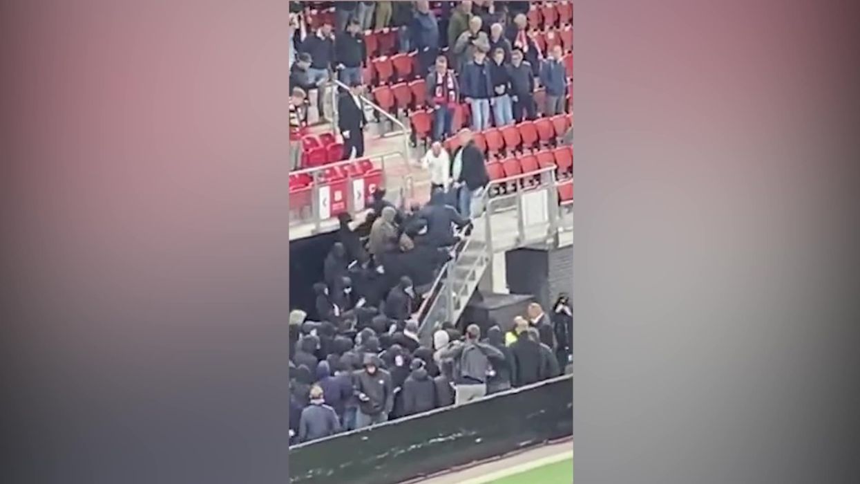 West Ham fan given hero's welcome following viral clash with Dutch fans