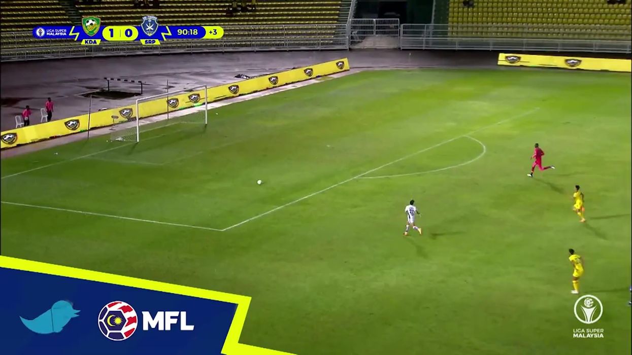 Chaotic finale from Malaysian football match goes viral