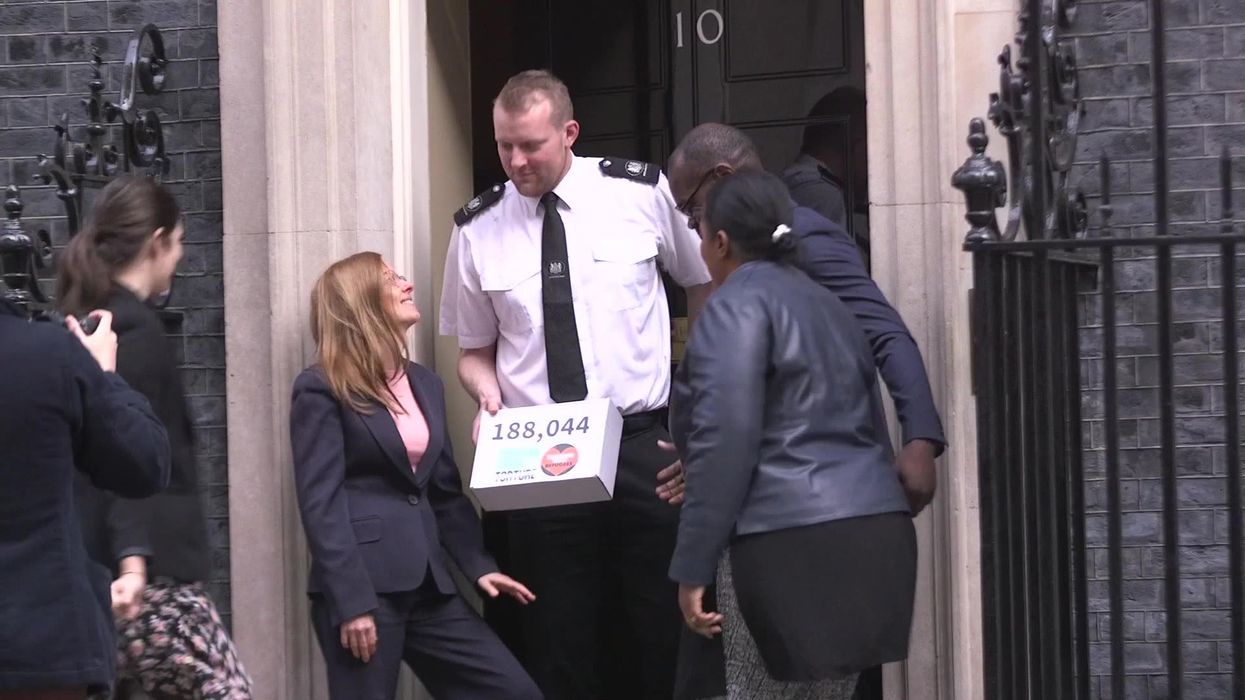 Petition handed to Downing Street calling on UK to let in more Ukrainian refugees