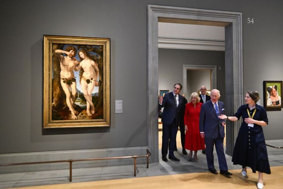 Charles and Camilla at the National Gallery