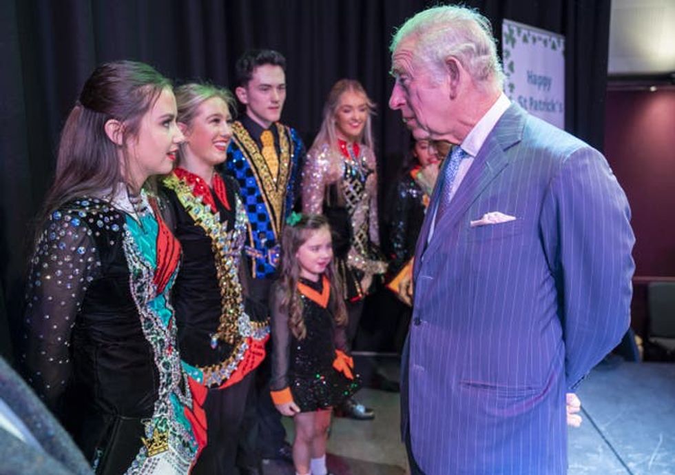 Charles and Camilla meet Irish dancers