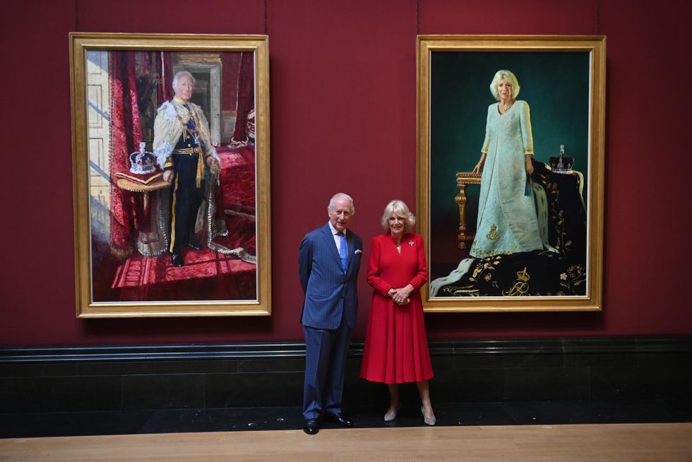 King and Queen unveil portraits marking coronation