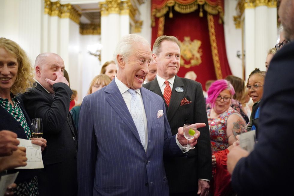 King and Queen host reception for cancer support charities at Buckingham Palace