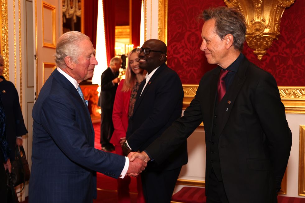 Charles meets Richard E Grant at the Prince\u2019s Trust awards ceremony (Tim P. Whitby/PA)