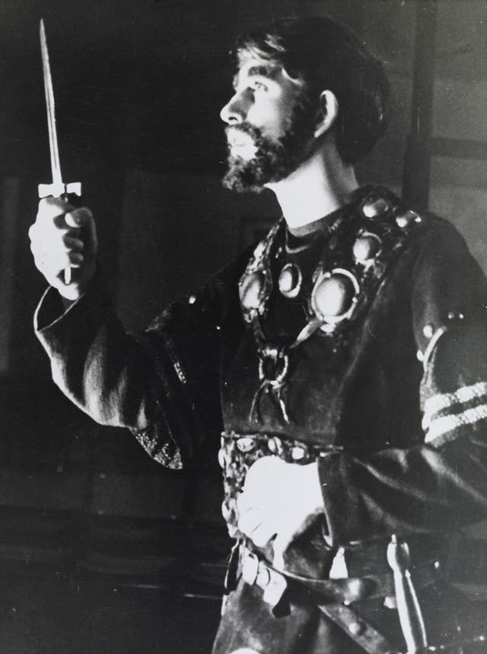 Charles performing as Macbeth
