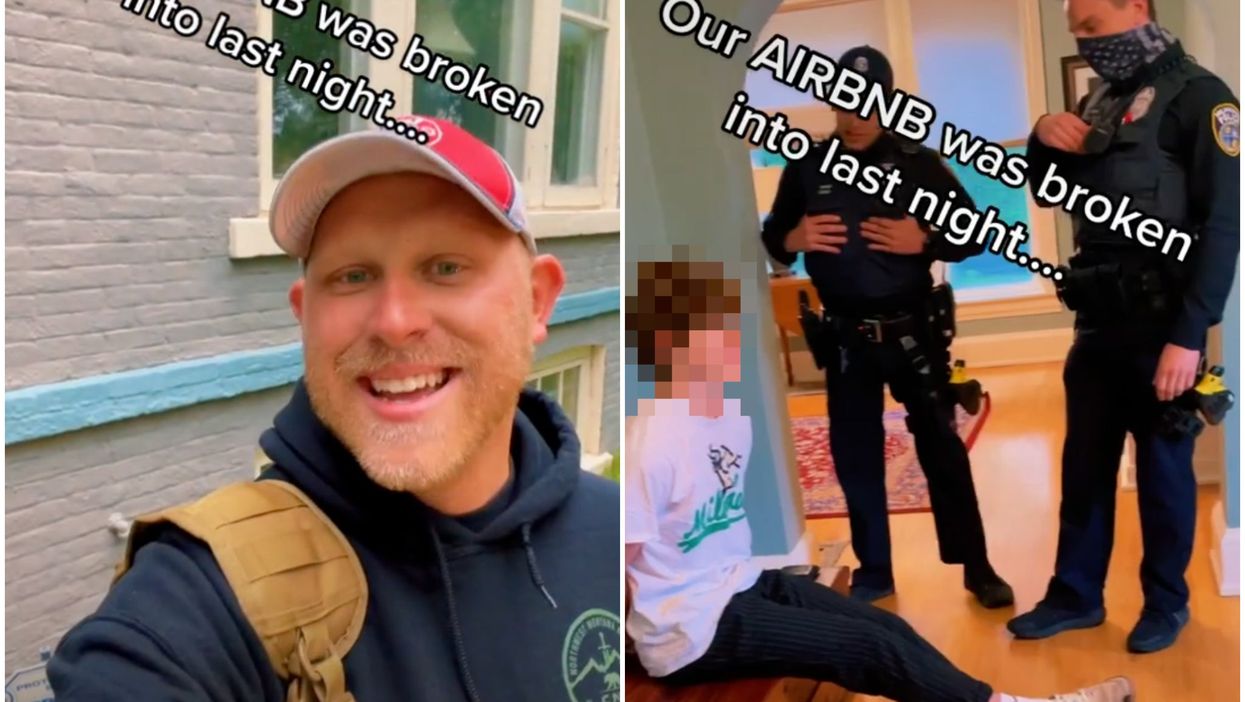 <p>Charles Pesola told the light-hearted story on TikTok</p>