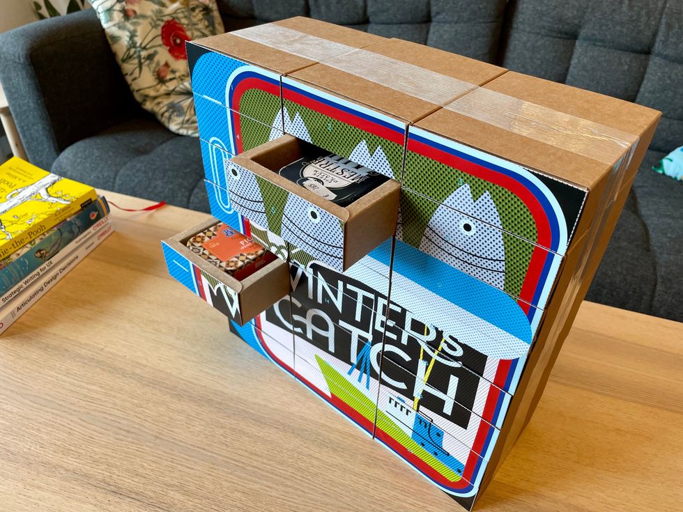 Charles Vestal took to Twitter to share pictures of the 2021 Sardine Advent Calendar (Charles Vestal/PA)