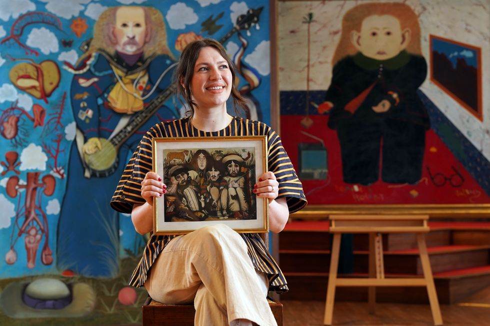 Rare John Byrne painting of The Beatles sells for more than £27,000