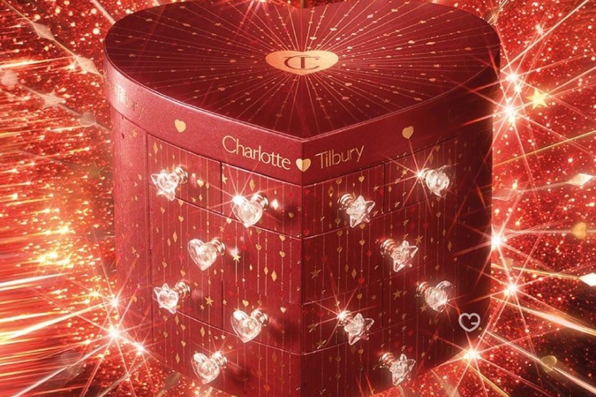 Charlotte Tilbury's treasure chest of love advent calendar in red