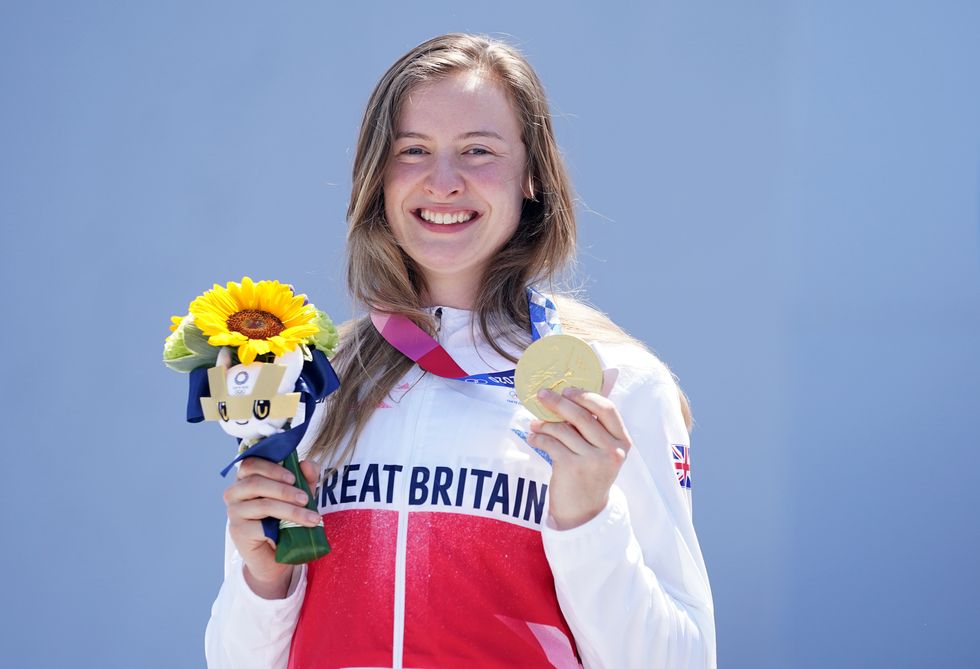 Charlotte Worthington with her gold medal (Mike Egerton/PA)