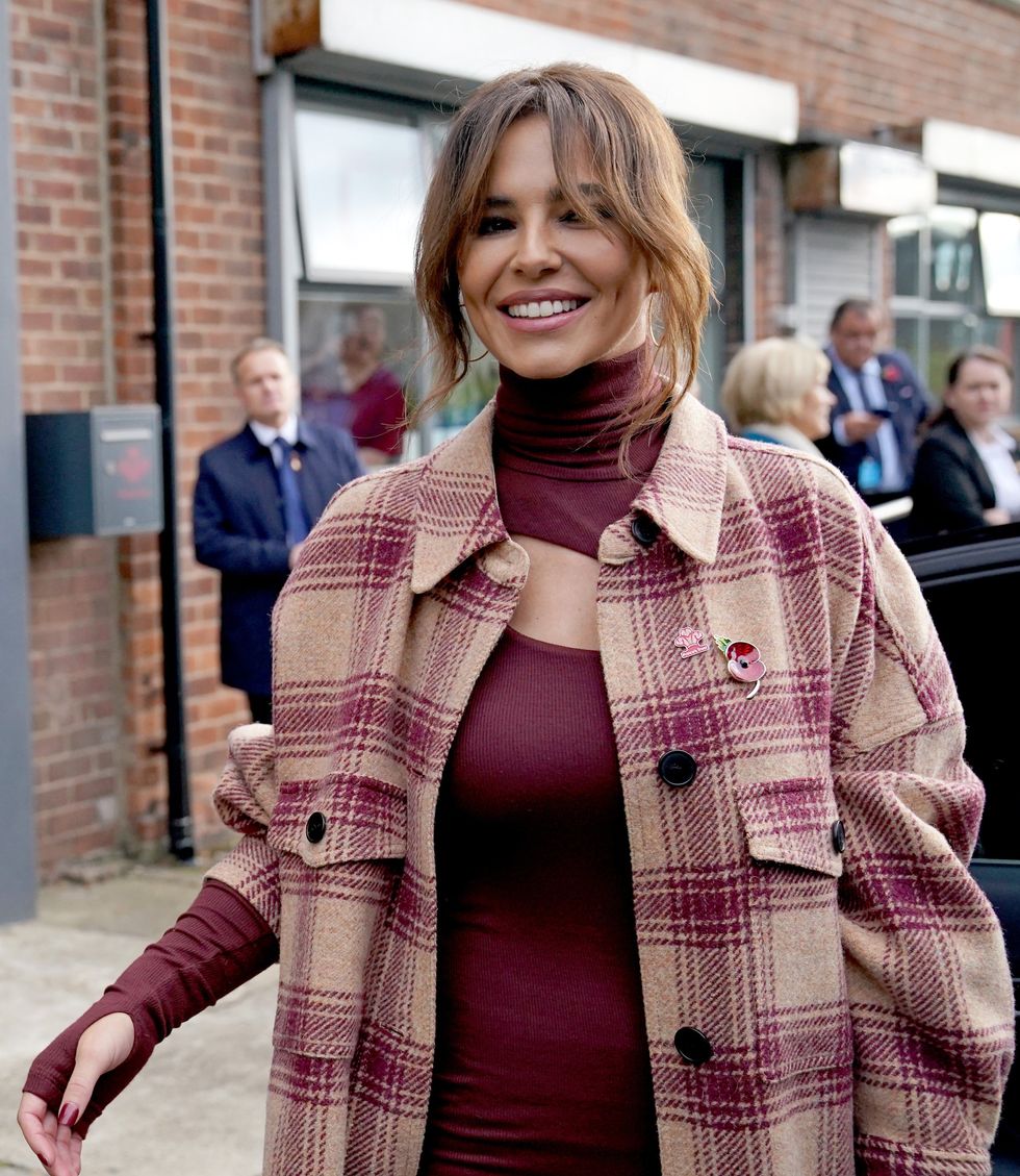 Cheryl leaves a meeting with the Prince of Wales (Owen Humphreys/PA)