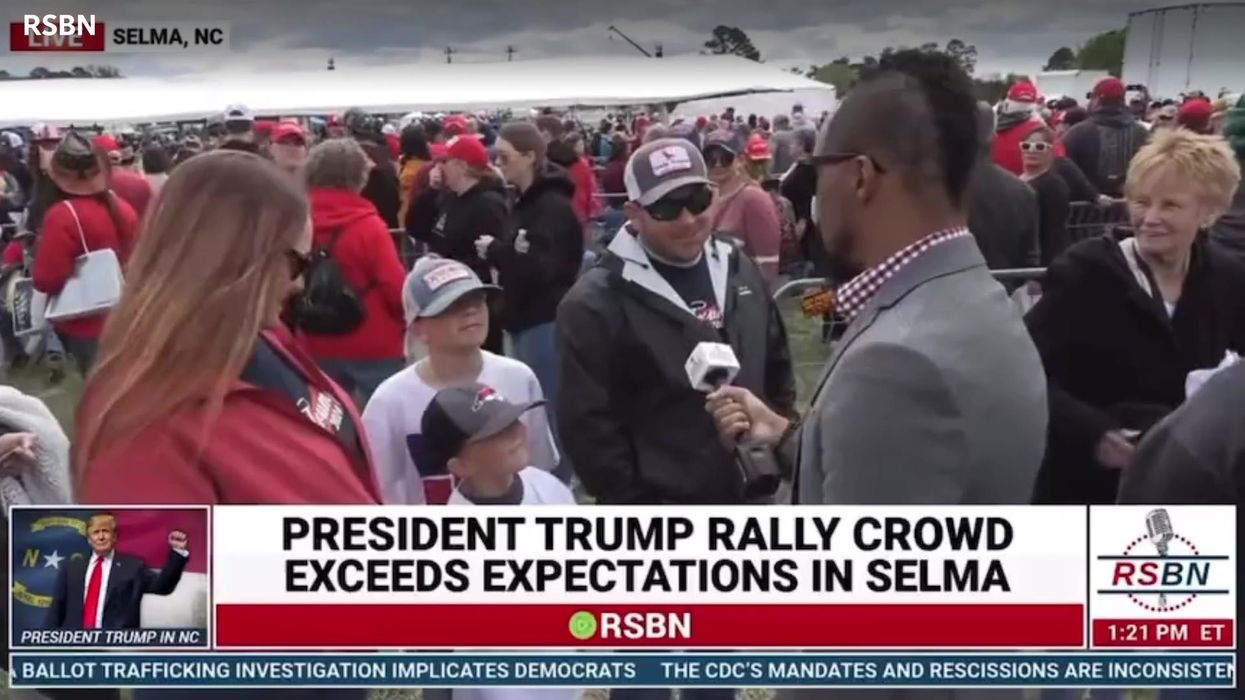 Child at Trump rally accidentally tells TV reporter he's excited to see Joe Biden