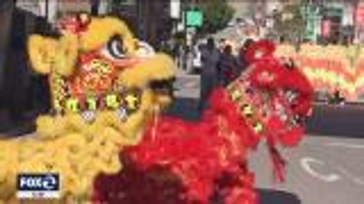 Adorable moment girl protects scared dog’s ears from fireworks during Chinese New Year