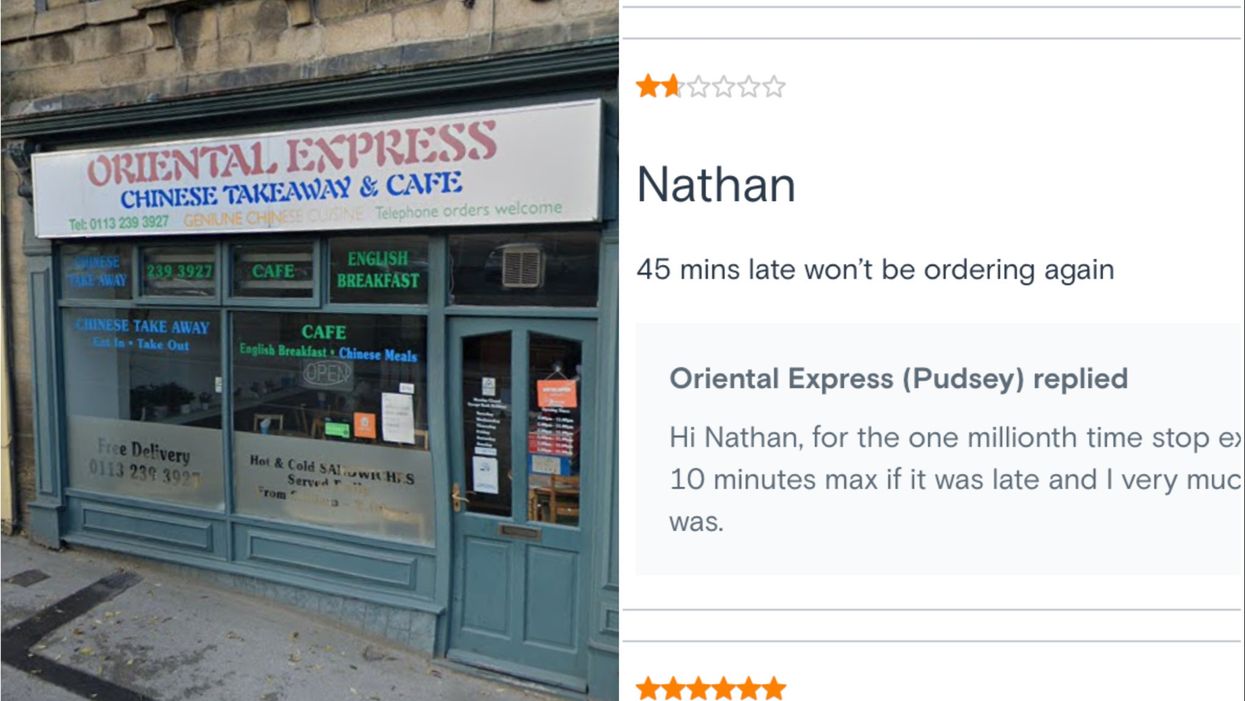 Chinese takeaway goes viral for savage responses to customers