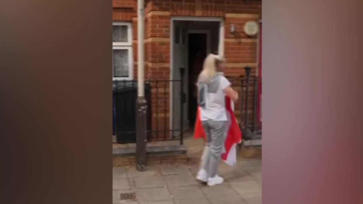Moment England's Chloe Kelly came home following Euros victory