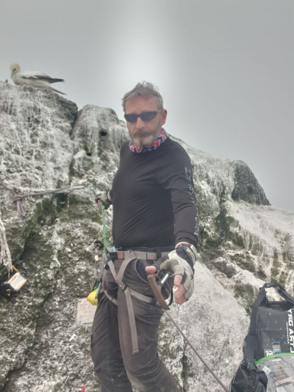 Adventurer ‘on home stretch’ in bid to beat record for longest stay on Rockall