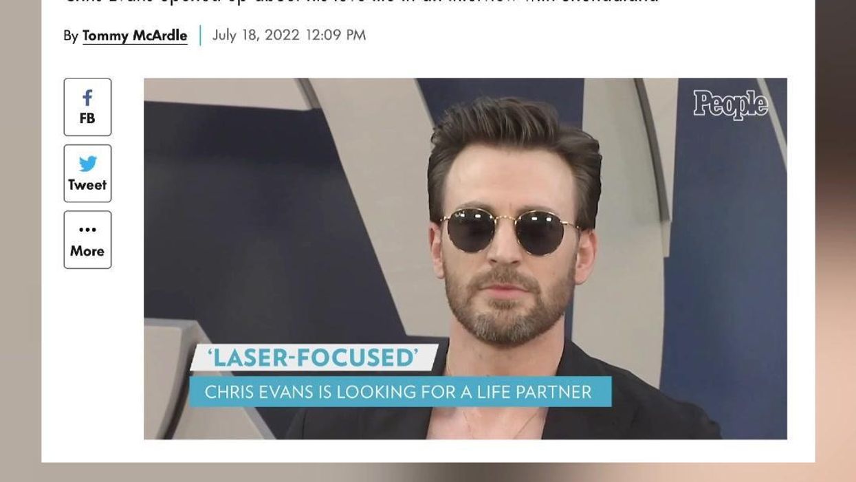 People are offering themselves after Chris Evans admits he's trying to find a partner