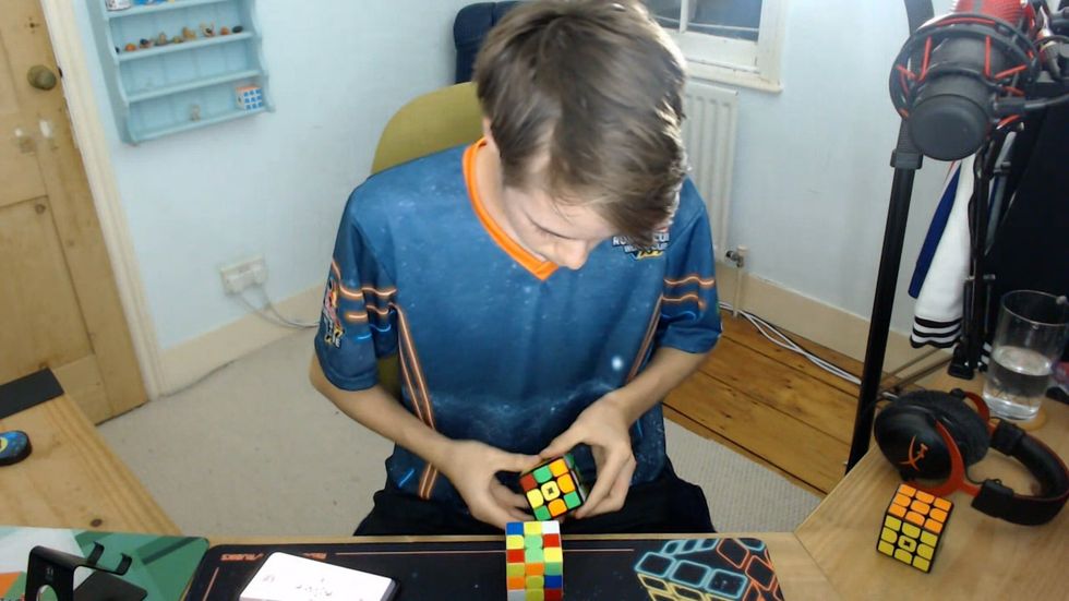 Chris Mills said he was inspired to try speed-cubing when aged just 12 (Red Bull Rubik\u2019s Cube World Cup/PA