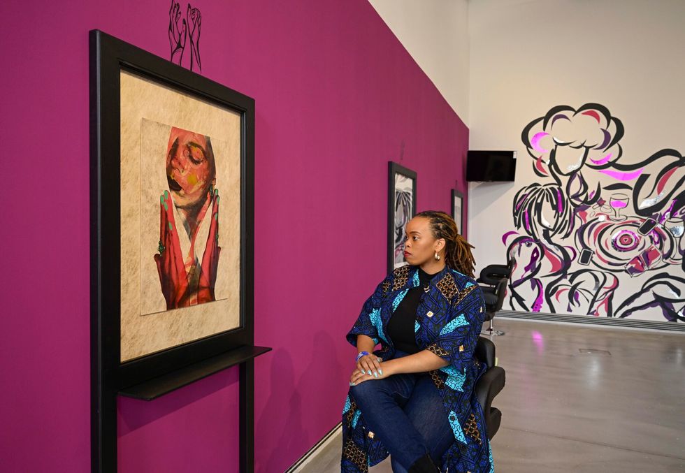Beauty salon twist offers new perspective for art exhibition