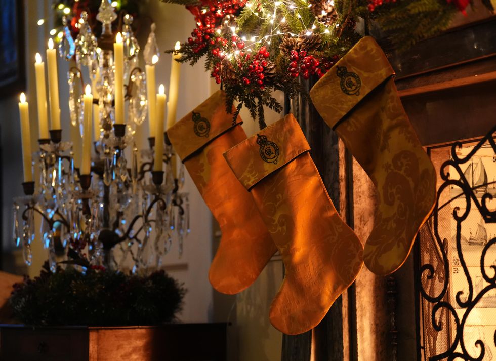 Sandringham curtains recycled into festive stockings for royal charity auction